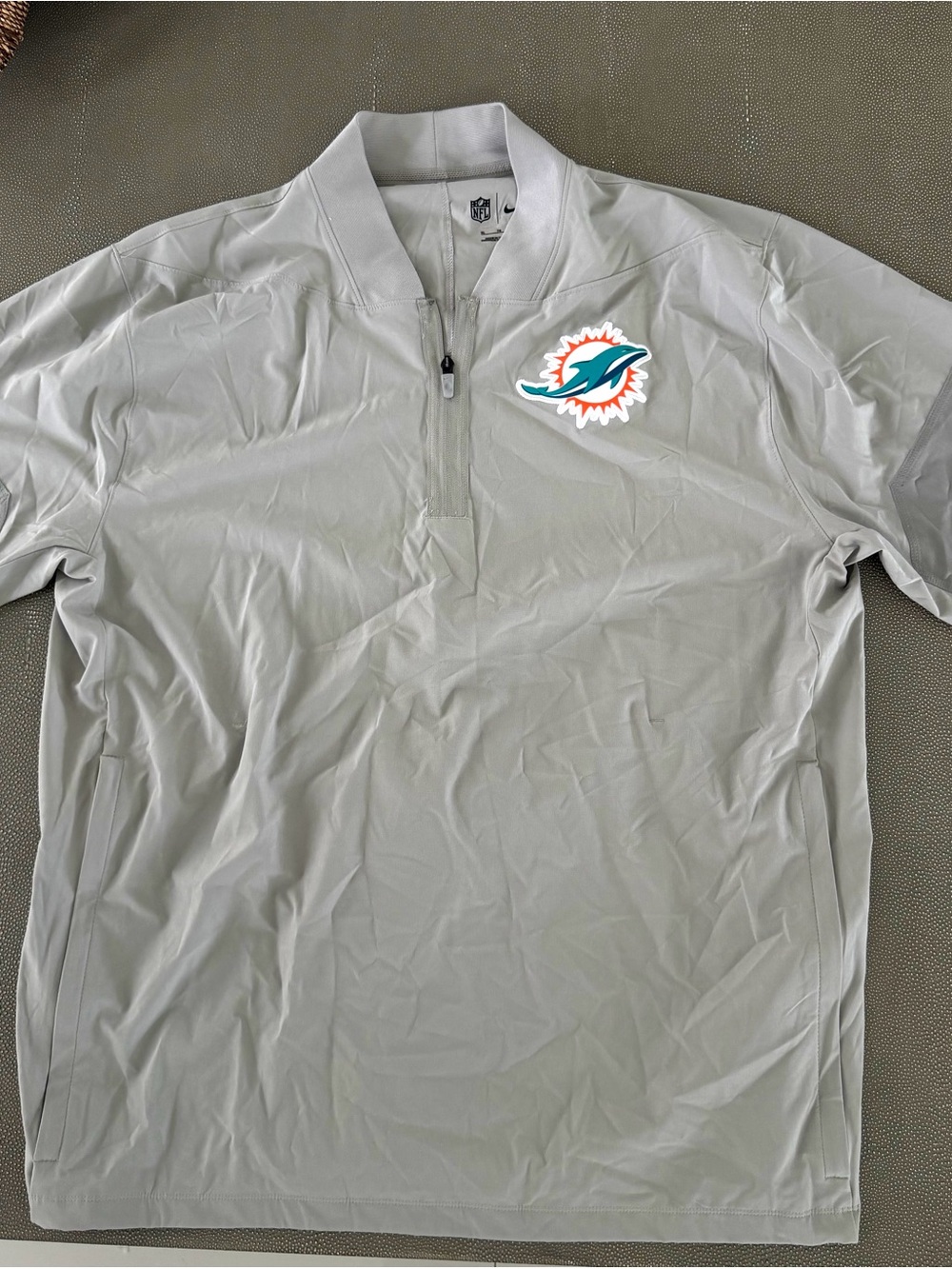 Miami Dolphins Sideline Coach
Men's Nike NFL 1/2-Zip Short-Sleeve Jacket XL